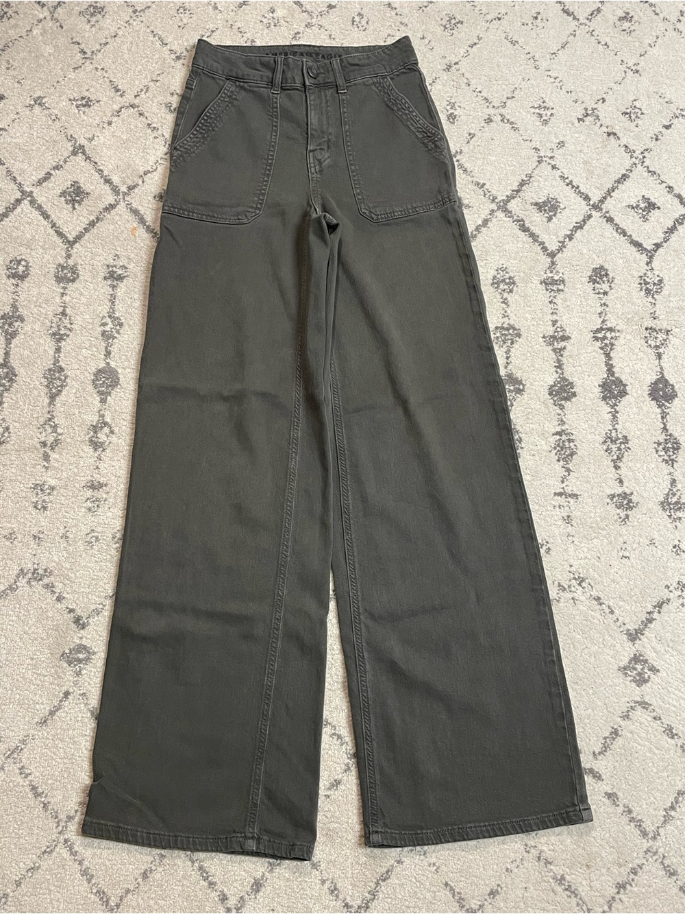 American Eagle Outfitters Wide-Leg jeans in dark brown